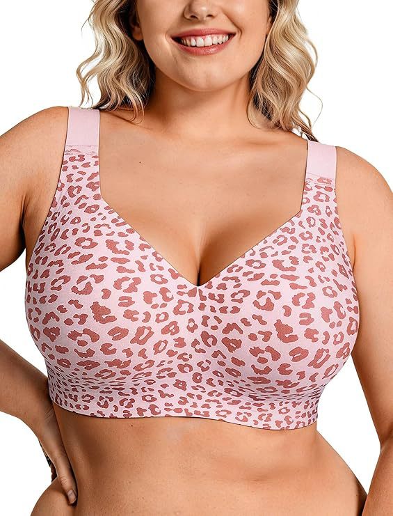 Plus Size Wireless Jelly Bra W - Plunge Bra Push Up review and price