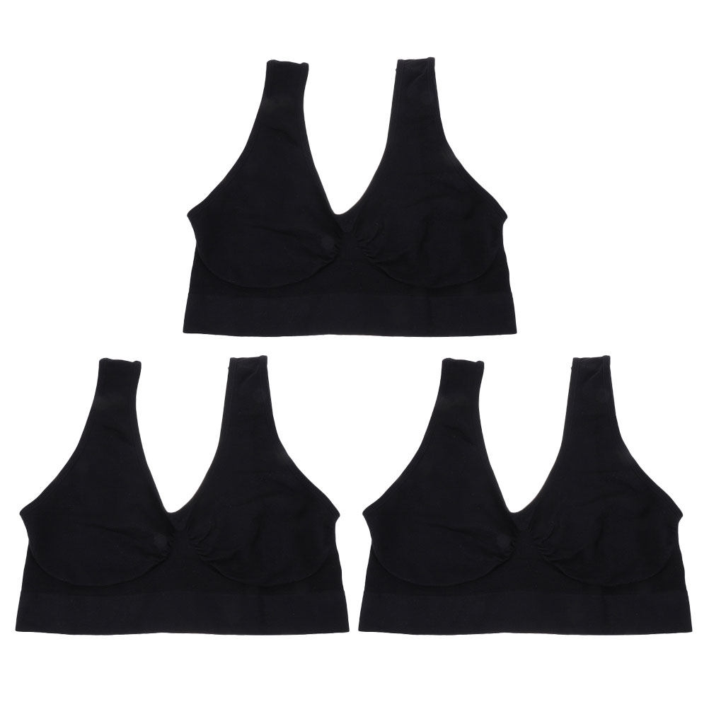 3pcs Yoga Sports Bra Seamless  - Wirefree Bra Comfort review and price