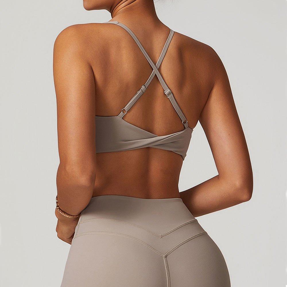 JUREN Sports Bra Women Fitness - Plunge Bra Push Up review and price